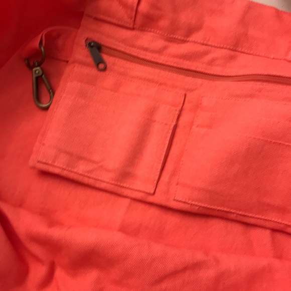 Free people selvedge tote neon orange new 🌟🌟 - Picture 3 of 3